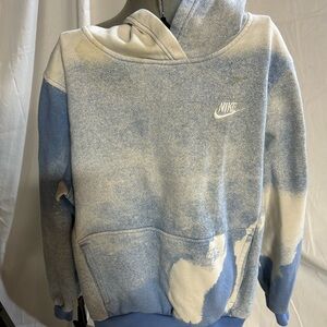 Nike Kids Blue and White Hoodie